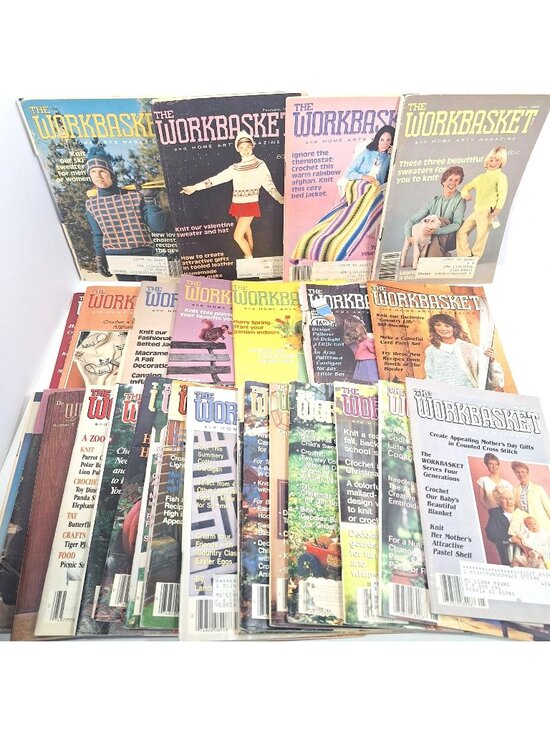 Workbasket Other - Workbasket Vintage Craft Magazines 1970s 1980s 1990s Lot 40 Issues
